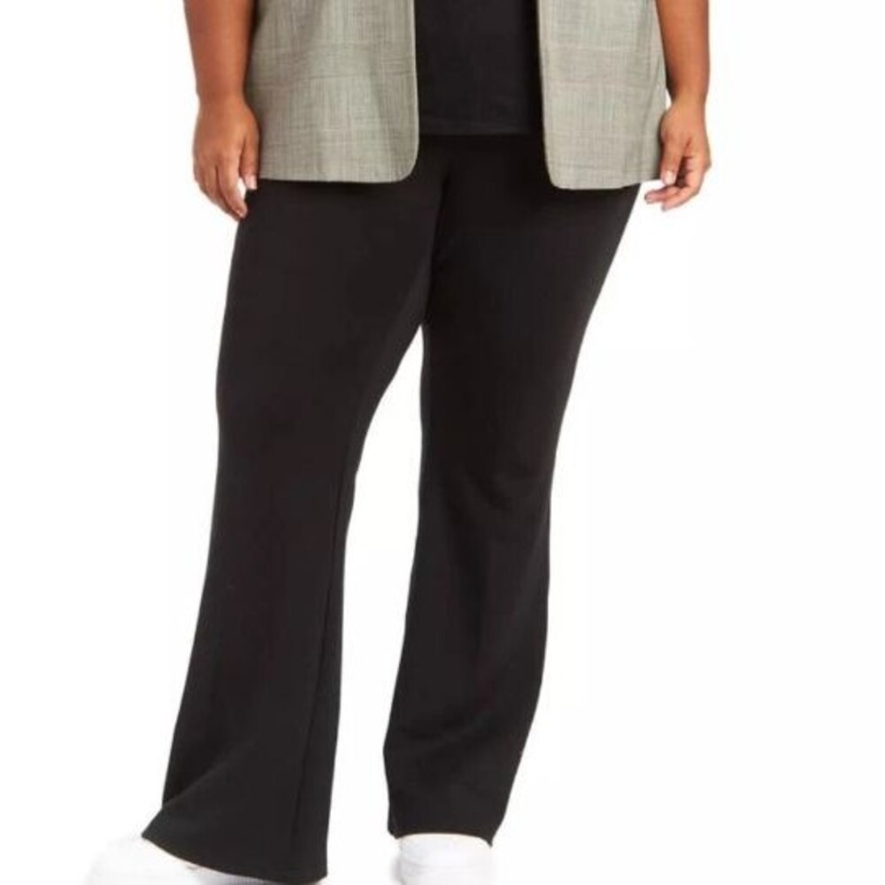 Pari Passu Black Soft Stretchy Flare Leggings Size 16